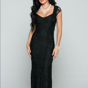 Women’s long body con party cocktail formal dress